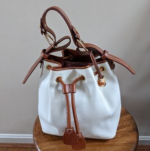 DOONEY & BOURKE Pebble Leather White Drawstring